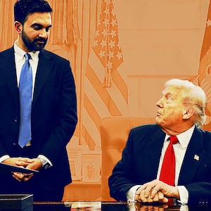 Zohran Mamdani and Donald Trump in the Oval Office.
