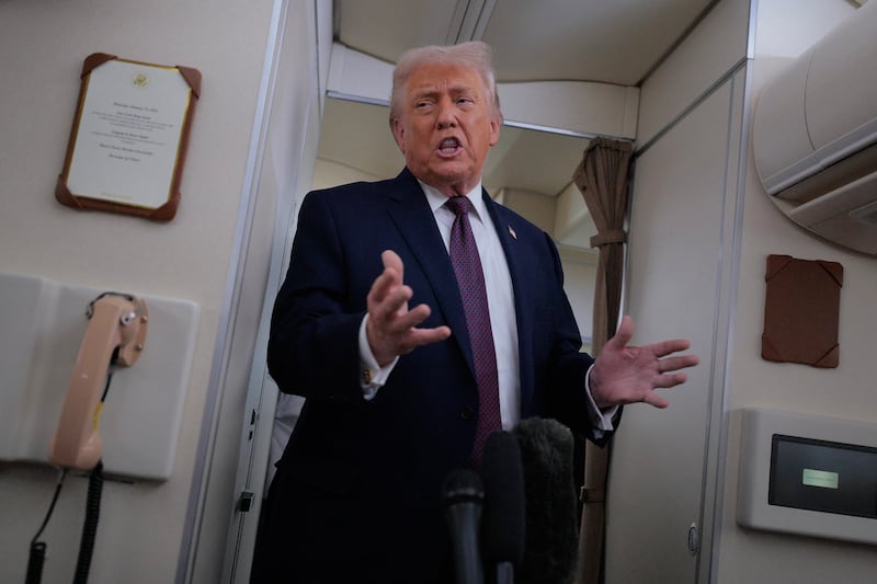 President Donald Trump, pictured Jan. 22, could face another government shutdown at the end of the week amid fallout over the killing of Alex Pretti by ICE.