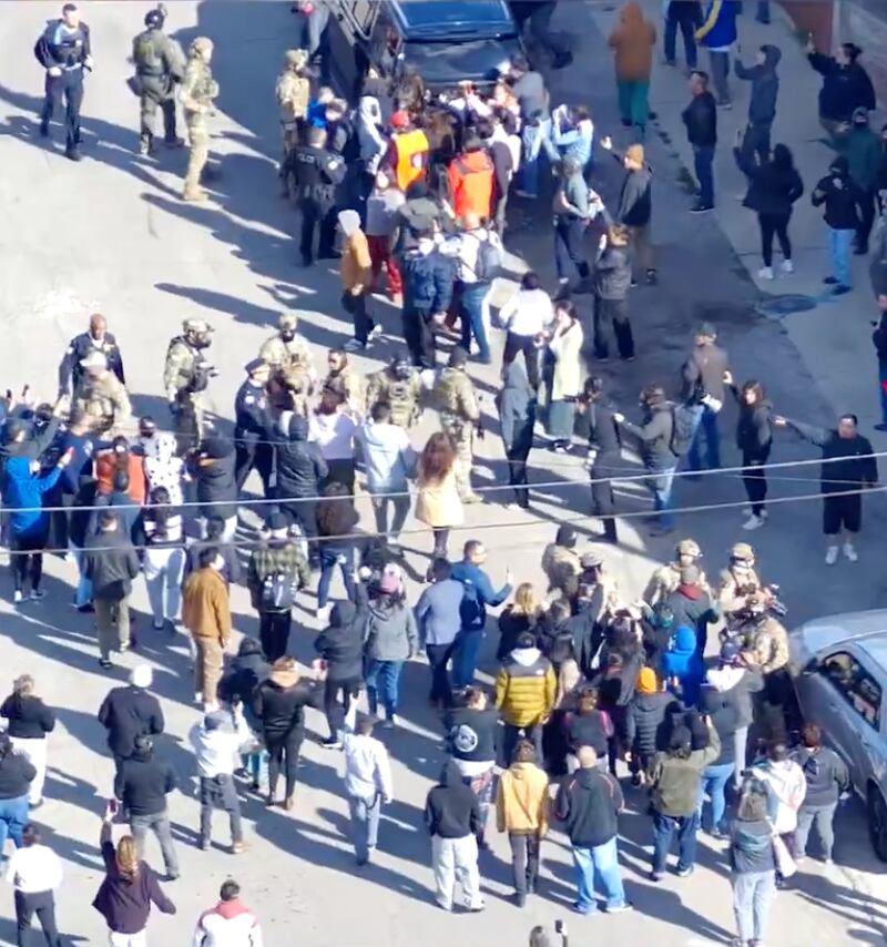 Drone footage of the Little Village incident which DHS has refused to hand to a court, despite an order in place.