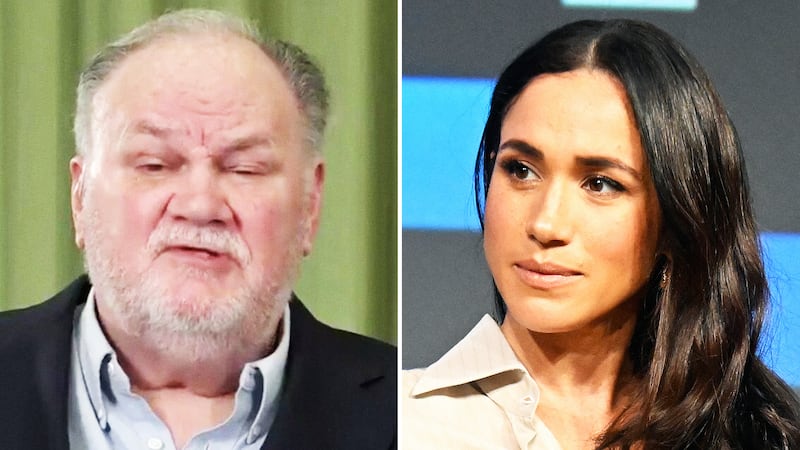 Thomas Markle and Meghan Markle.