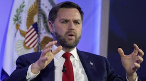 WASHINGTON, DC - NOVEMBER 12: U.S. Vice President JD Vance speaks during a discussion at The Official MAHA Summit at Waldorf Astoria Hotel on November 12, 2025 in Washington, DC. Top Trump administration officials, executives and influencers gathered to discuss the “Make America Healthy Again” agenda at the summit.