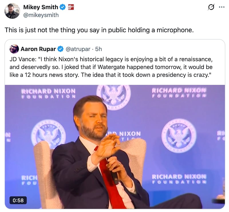 Journalist Mikey Smith weighs in on JD Vance's comments.
