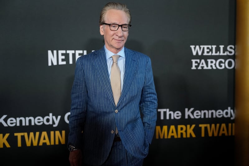 Comedian Bill Maher arrives on the red carpet, on the day he receives the Mark Twain Prize for American Humor at the Kennedy Center, in Washington, D.C., U.S., June 28, 2026.
