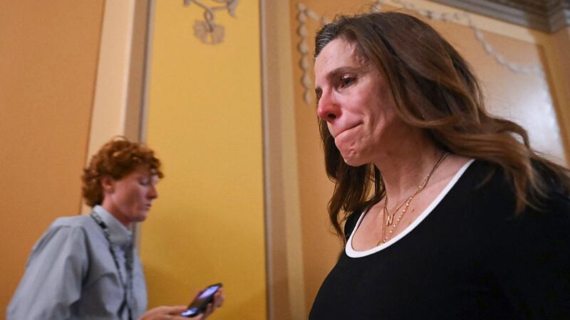Representative Nancy Mace was teary-eyed after prematurely leaving a closed-door meeting with Epstein victims
