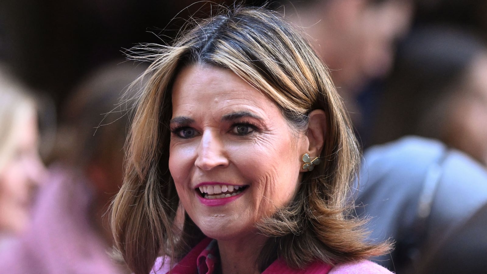 NEW YORK, NY - OCTOBER 01: Savannah Guthrie is seen on the NBC Today Show Citi Concert Series at Rockefeller Plaza on October 01, 2025 in New York City. (Photo by NDZ/Star Max/GC Images)
