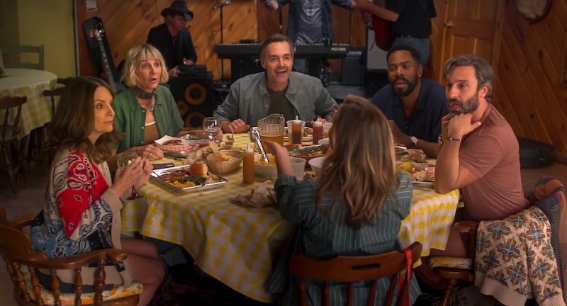 Tina Fey as Kate, Kerri Kenney-Silver as Anne, Will Forte as Jack, Erika Henningsen as Ginny, Colman Domingo as Danny, and Marco Calvani as Claude