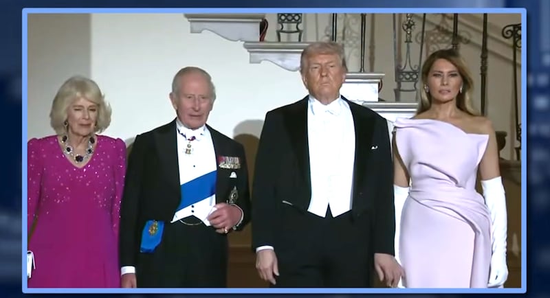 Jimmy Kimmel Live!, clip of Queen Camilla, King Charles III, President Trump and Melania