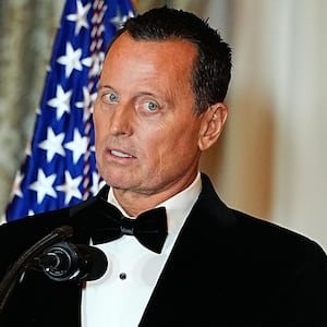 U.S. Special Presidential Envoy for Special Missions Ric Grenell delivers remarks during the State Department Kennedy Center Honors medal presentation dinner at the U.S. Department of State on December 06, 2025 in Washington, DC.