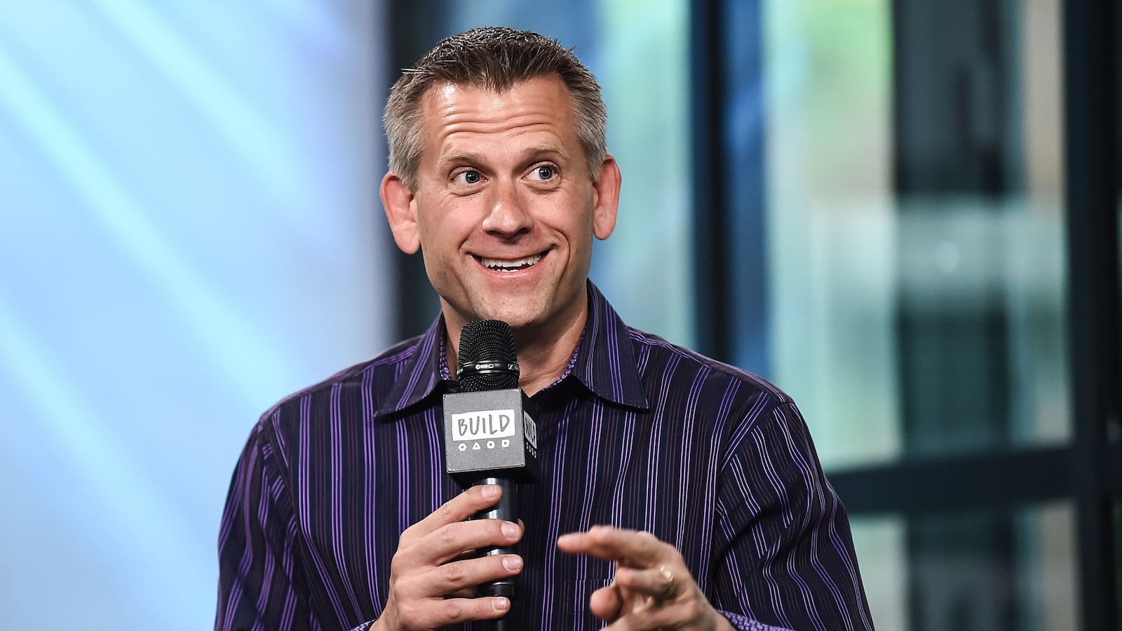 John Brenkus attends the Build Series to discuss his podcast 'Brink of Midnight' at Build Studio on June 5, 2017 in New York City.