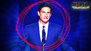 A photo illo illustration of Jack Schlossberg for The Swamp.