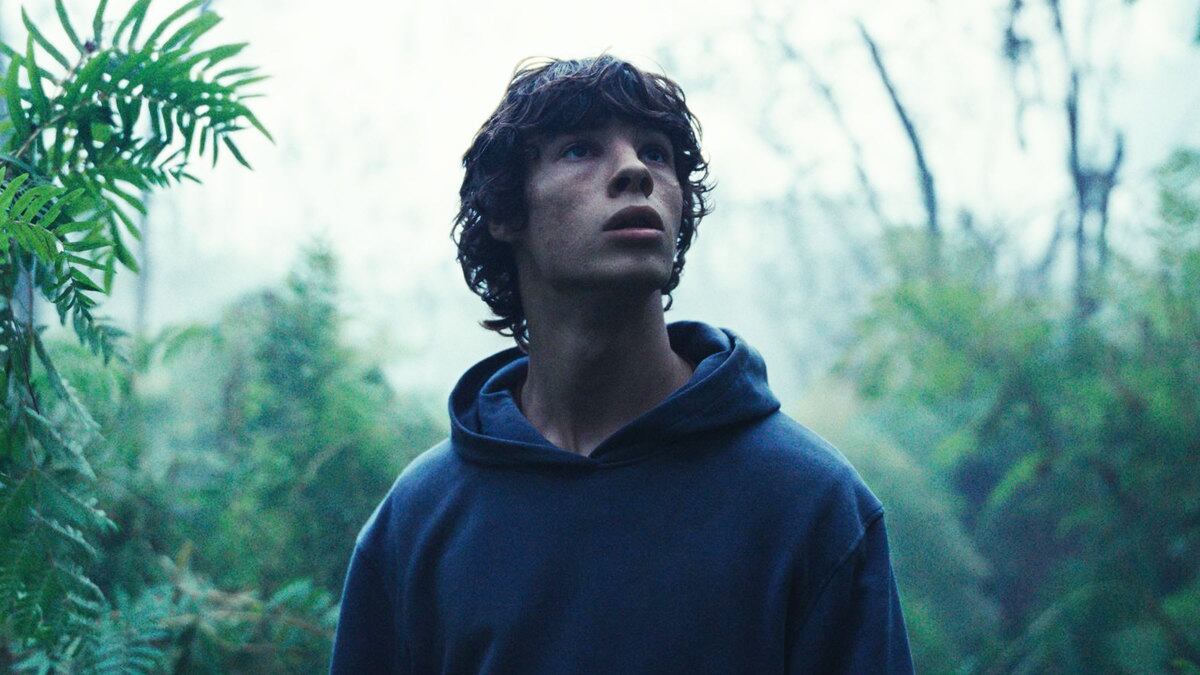 A photo including a still from the film The Animal Kingdom