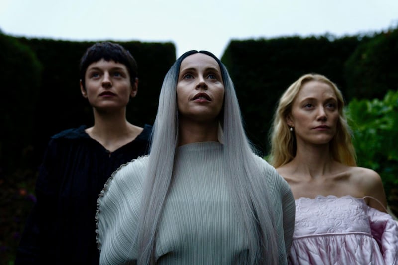 Emma Corrin, Felicity Jones, and Maika Monroe