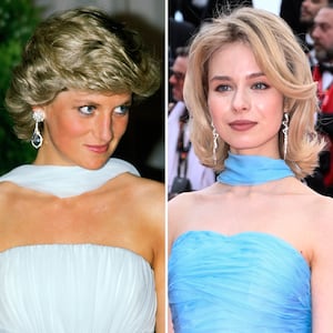 Princess Diana and actress Anastasia Andrushkevich.