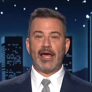 Jimmy Kimmel Live! Jimmy Kimmel holding shirt telling ICE to "Get the f---" out of Minneapolis.