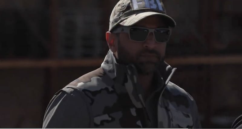 Kash Patel's "Rambo Cosplay" social media video.