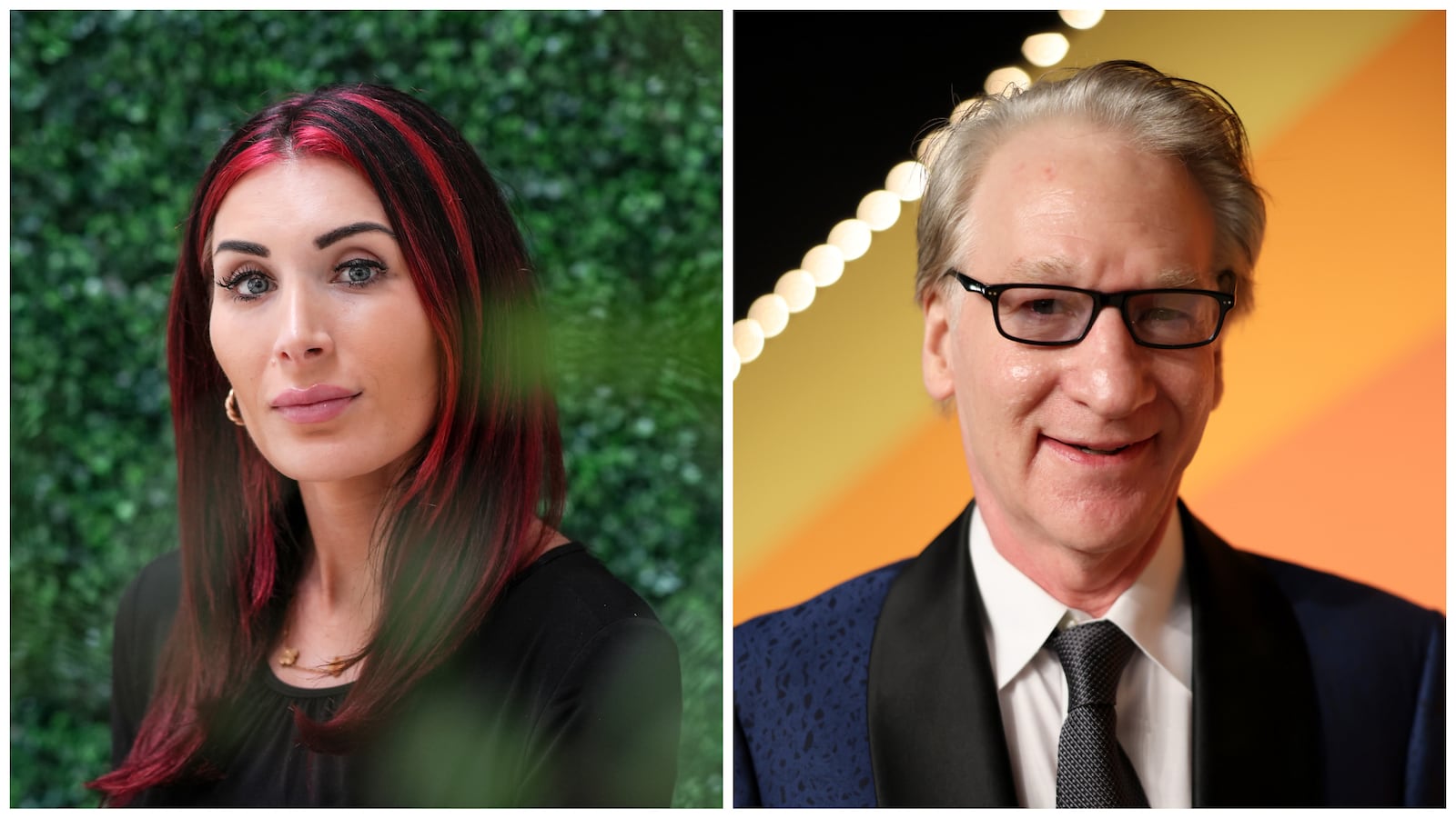 Laura Loomer and Bill Maher.
