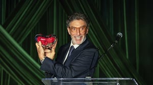 Chuck Lorre accepts an award onstage during Project Angel Food's Angel Awards 2026 at The Chuck Lorre Family Foundation Campus on September 26, 2026 in Los Angeles, California.