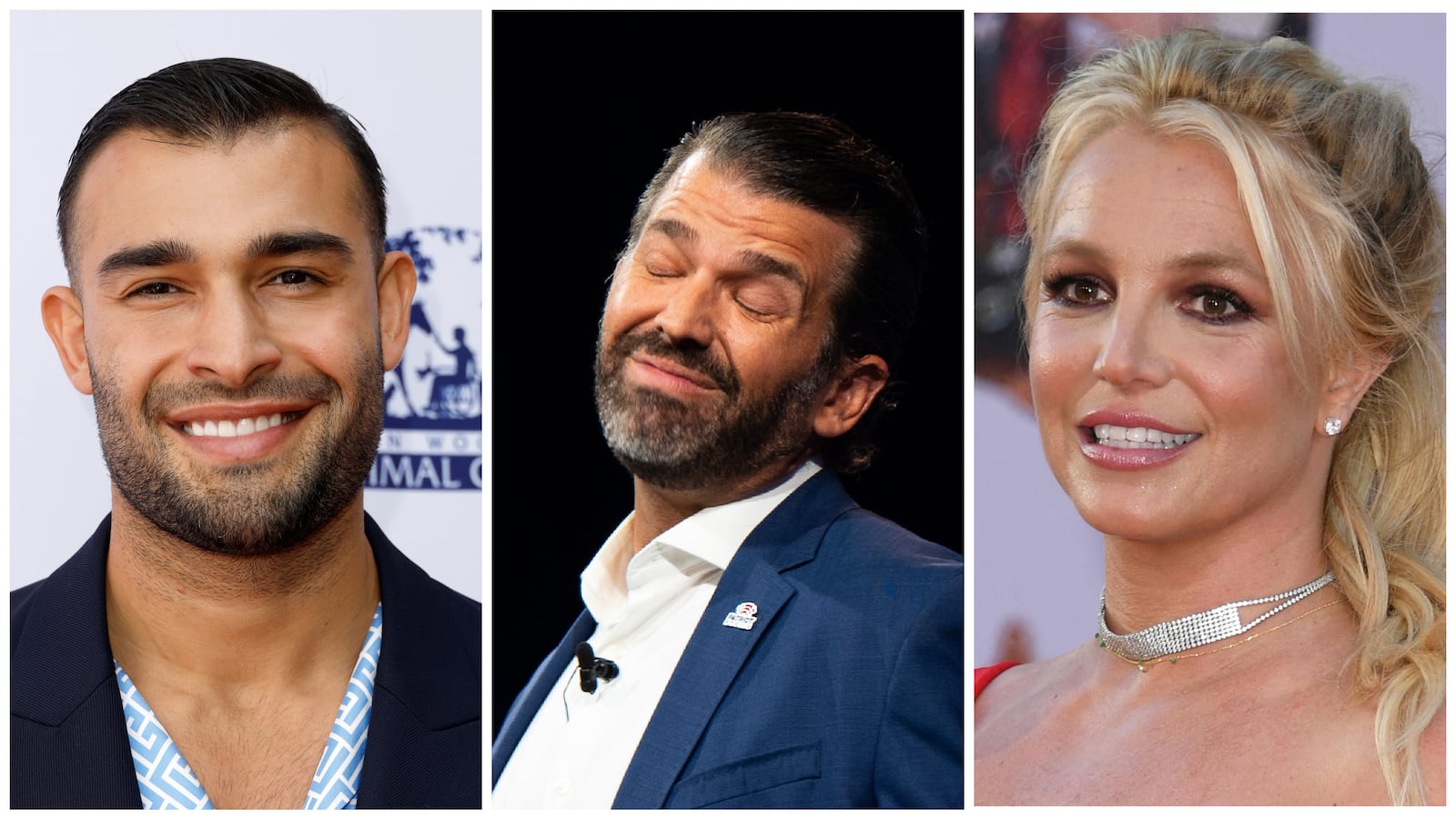 Sam Asghari, Donald Trump Jr., Britney Spears