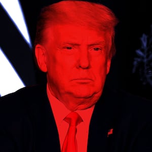 Donald Trump photo illustration, illo