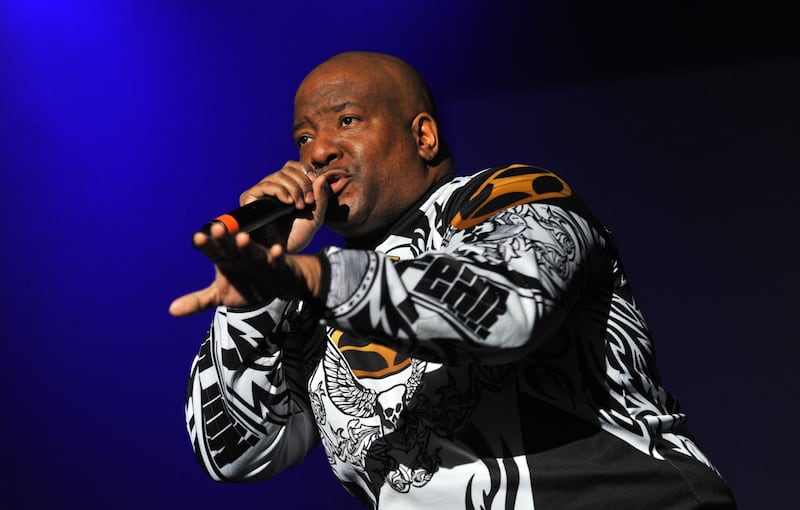 Young MC performs on stage during the I Love the 90s concert at the SSE Arena on September 29, 2017 in London, England.