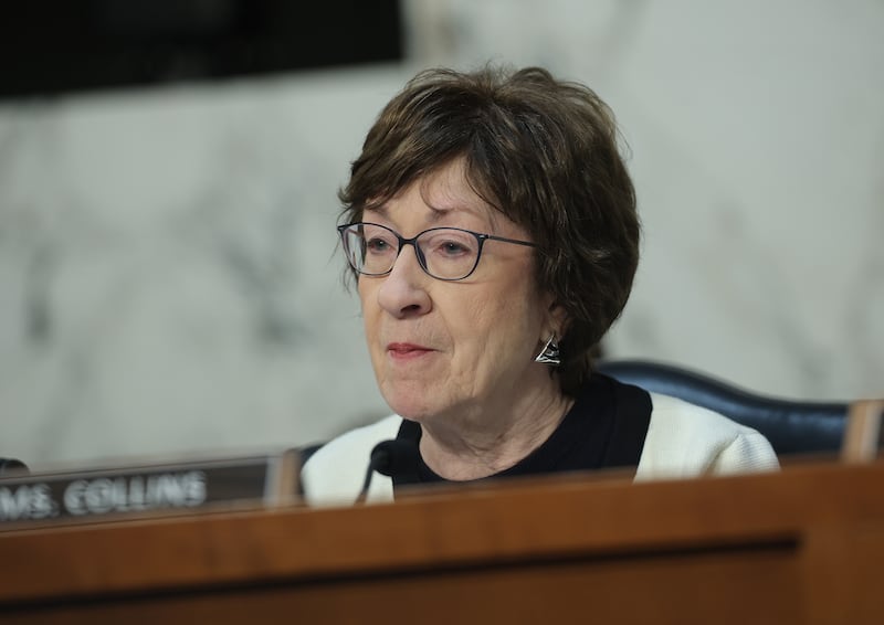 Democrats, to have any chance of flipping the senate, will need to unseat longtime Republican Senator Susan Collins of Maine. Photo by Kevin Dietsch/Getty Images.