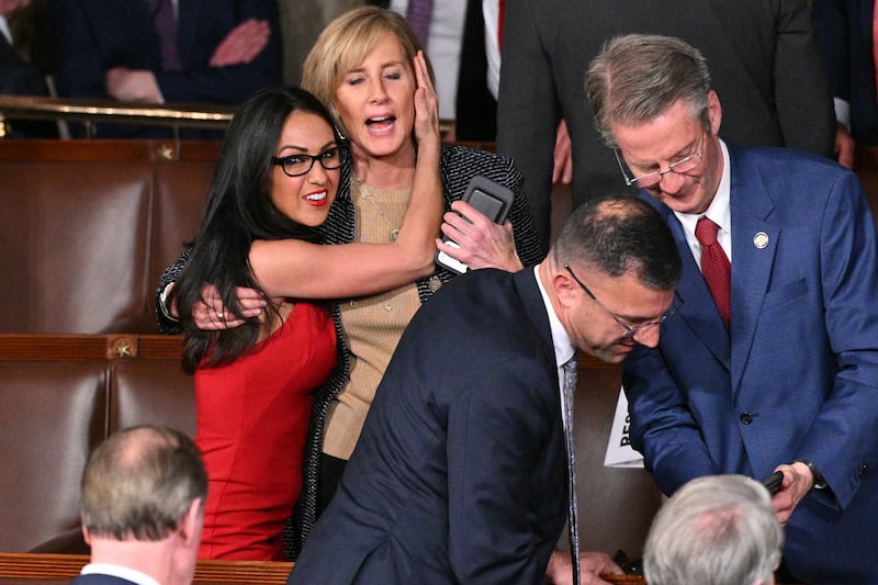 Boebert and Tenney laughed about the mishap afterward.