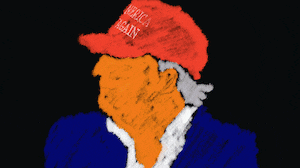 Donald Trump glitch animated gif