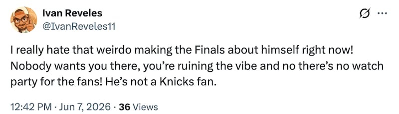 trump knicks msg