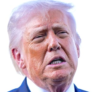 President Donald Trump speaks to the media after arriving in Corpus Christi, Texas, U.S., February 27, 2026.