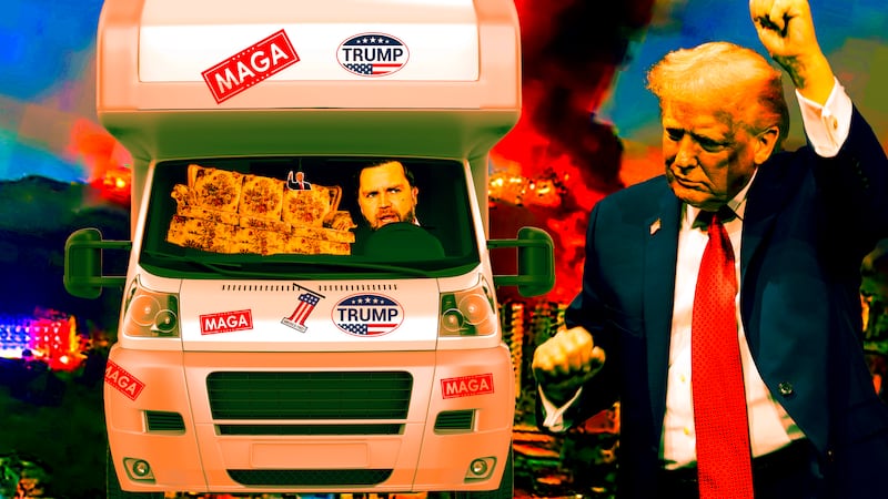 JD Vance Donald Trump photo illustration