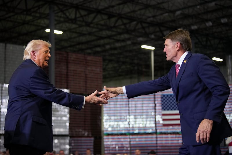 Ed Gallrein and Donald Trump