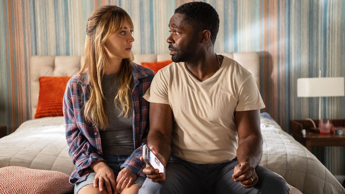 A photo including Kaley Cuoco and David Oyelowo in the film Role Play on Amazon Prime Video