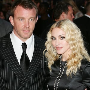 Madonna attends the world premiere of RocknRolla at Odeon West End on September 1, 2008 in London, England.