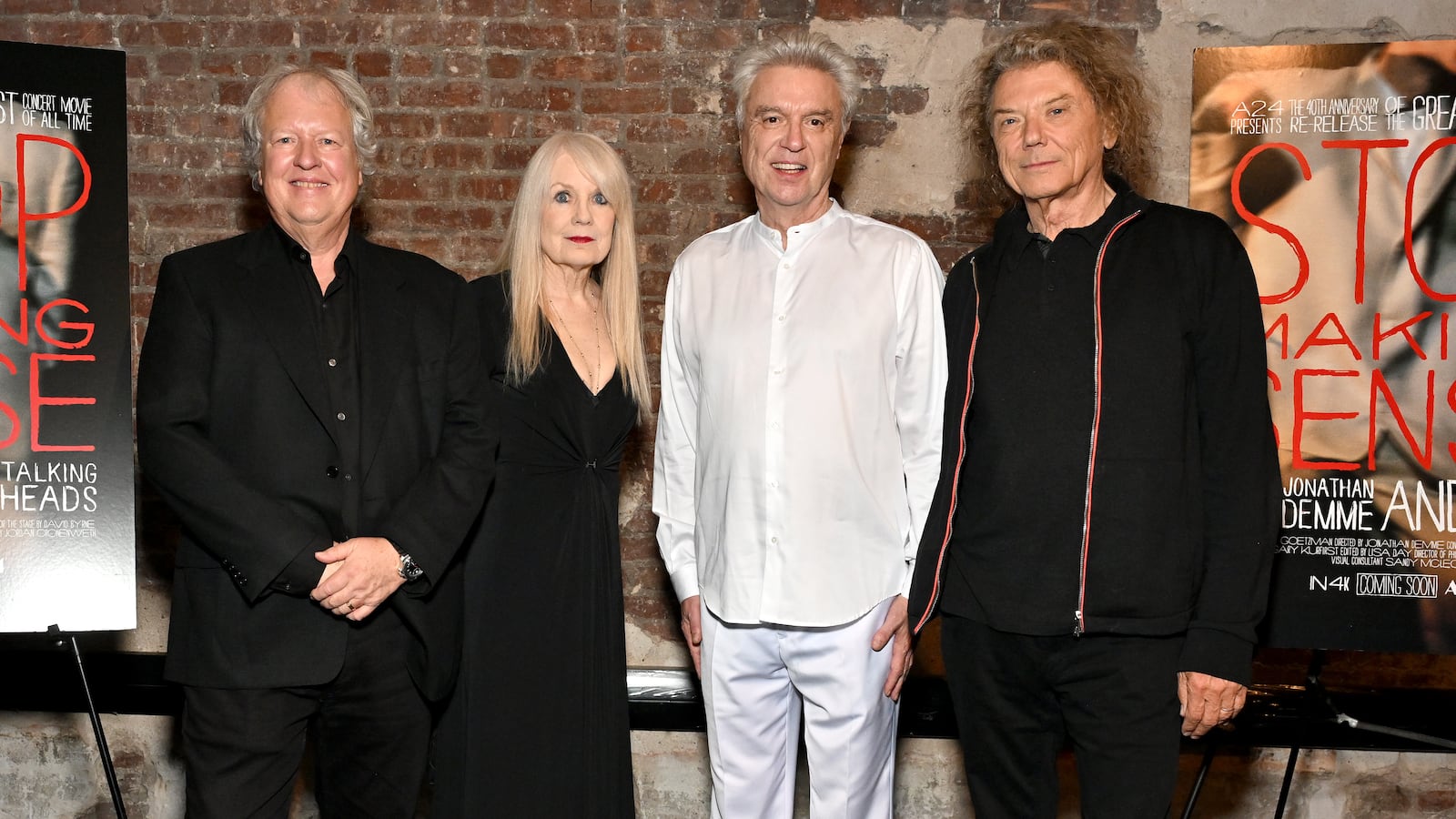 Chris Frantz, Tina Weymouth, David Byrne and Jerry Harrison of Talking Heads