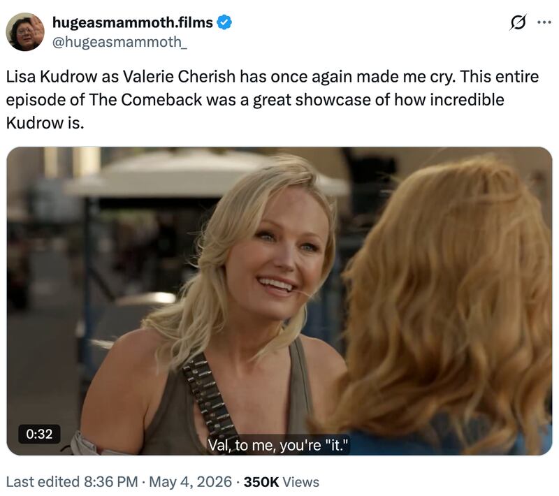 A screenshot from X