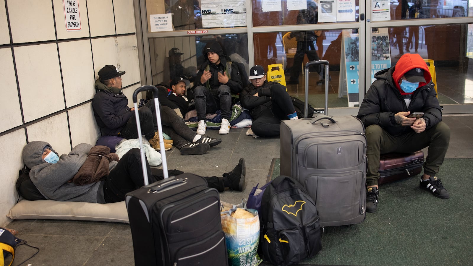 Migrant shelter in Brooklyn