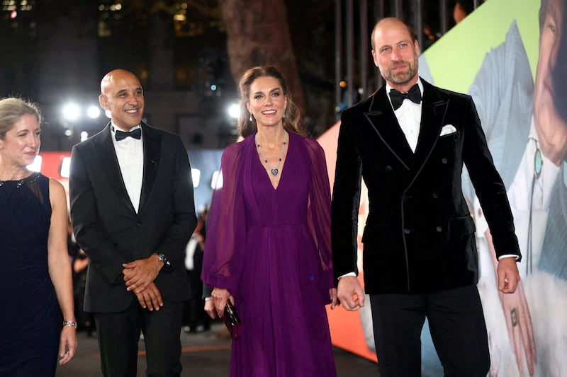Prince William and Princess Catherine attend the "Digger" world premiere in London, Britain, September 22, 2026.