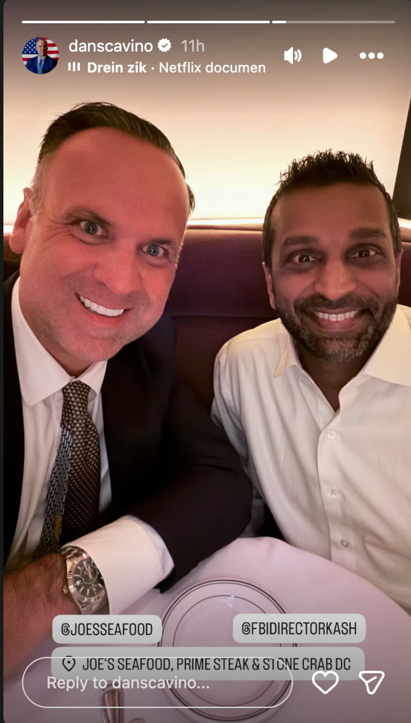 Scavino posted this selfie after the rant.