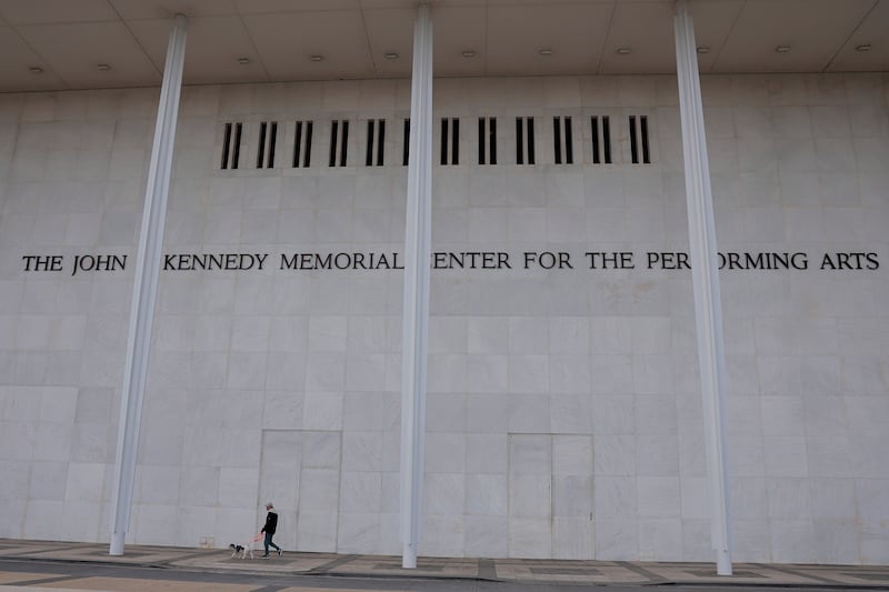 WASHINGTON, DC - DECEMBER 18: The John F. Kennedy Memorial Center for the Performing Arts is seen on December 18, 2025 in Washington, DC. U.S White House Press Secretary Karoline Leavitt announced on X that the Board of the Kennedy Center will rename the building to the Trump-Kennedy center. (Photo by Heather Diehl/Getty Images)