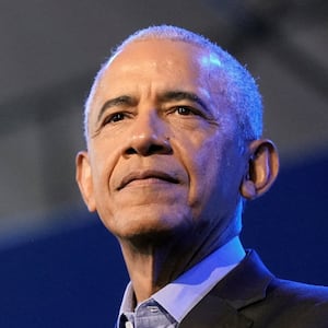 Former U.S. President Barack Obama and former U.S. first lady Michelle Obama deliver remarks at a stakeholders' event at the Obama Presidential Center in Chicago, Illinois, U.S., June 16, 2026. Pablo Martinez Monsivais/Pool via REUTERS