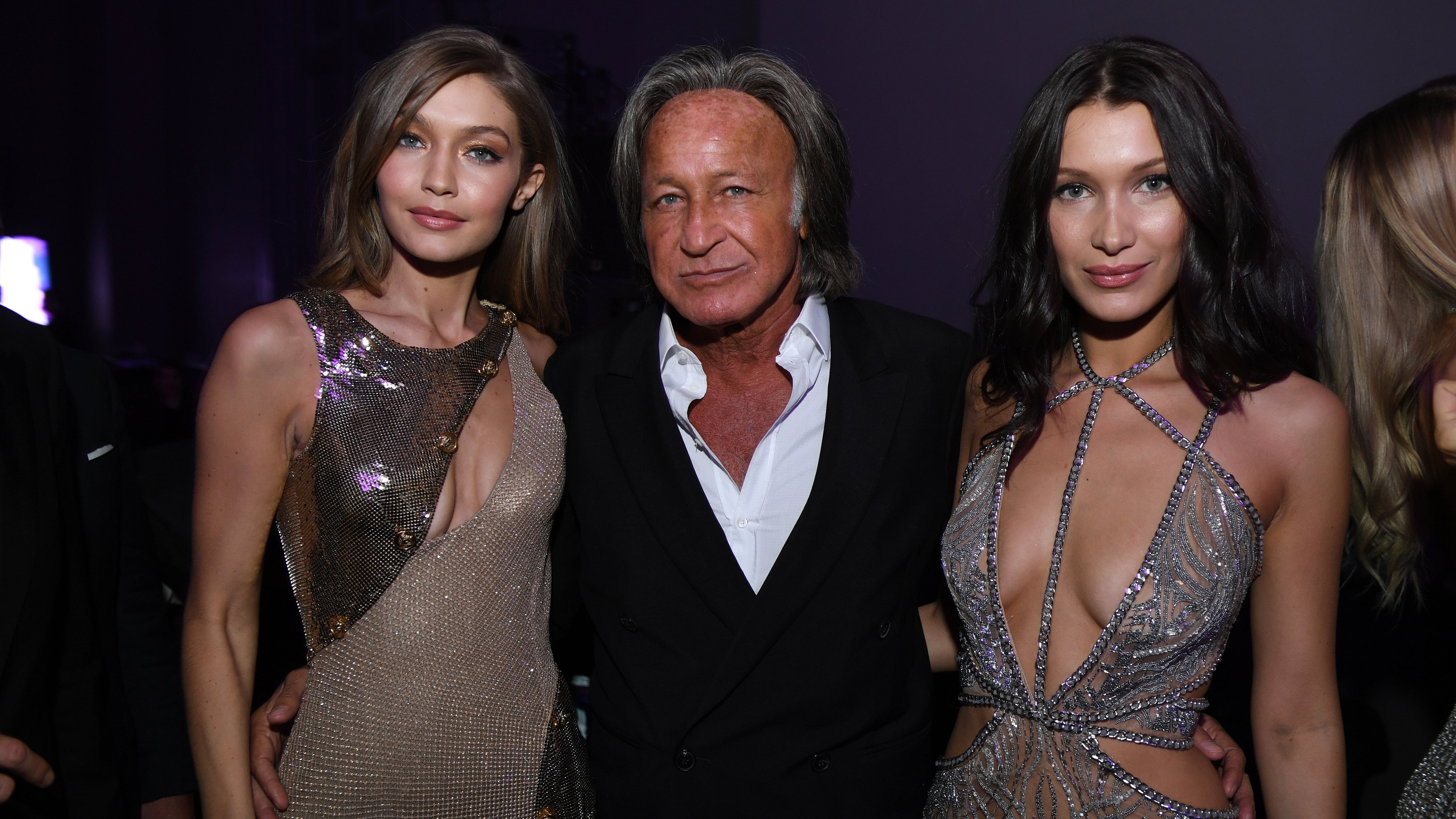Gigi Hadid, Mohamed Hadid and Bella Hadid 
