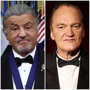 Sylvester Stallone and Quentin Tarantino