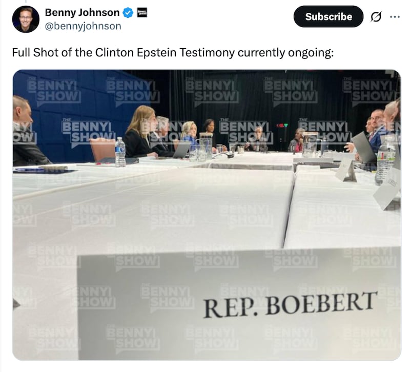 Benny Johnson X post