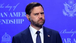 U.S. Vice President JD Vance holds a joint press conference with Hungarian Prime Minister Viktor Orban (not pictured), in Budapest, Hungary, April 7, 2026. REUTERS/Bernadett Szabo