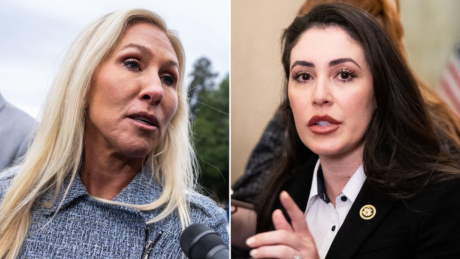 Marjorie Taylor Greene and Anna Paulina Luna.