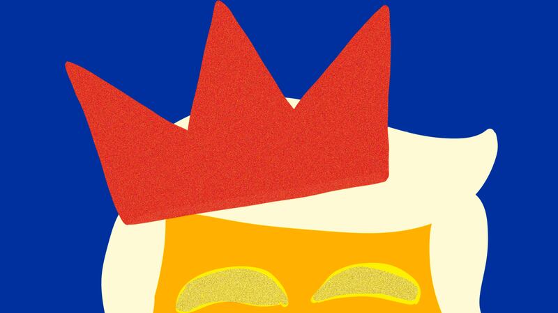 Donald Trump, crown, illustration