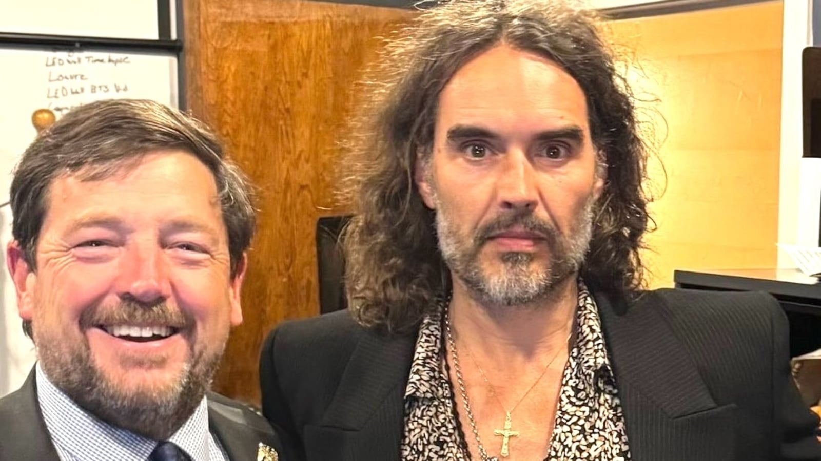 Ed Martin and Russell Brand