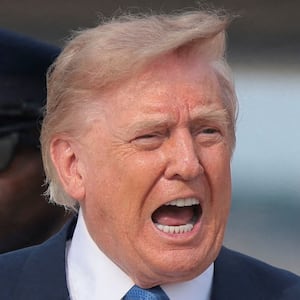 Donald Trump at Andrews Air Force Base in Maryland.