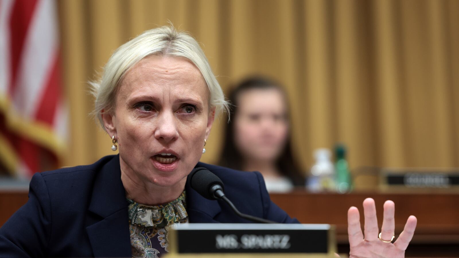 Rep. Victoria Spartz (R-IN) speaks at the House Judiciary Committee in the Rayburn House Office Building on September 20, 2023 in Washington, DC.