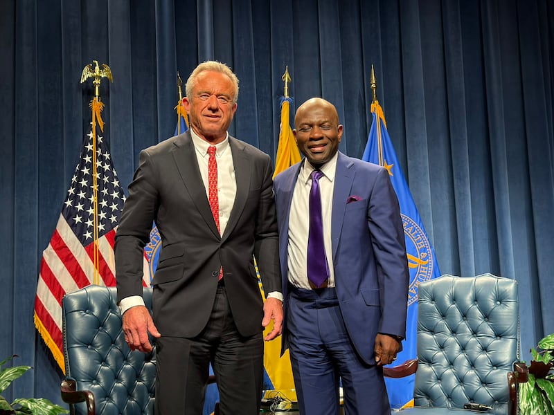 Robert F. Kennedy Jr with Armstrong Williams.